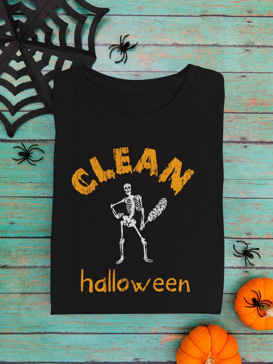 Clean Halloween Sober Shirt Sobriety Gifts, AA Gifts Sober Halloween Shirt for w