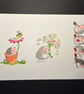 A4 card topper page using Penny Black stamps - Hedgehogs