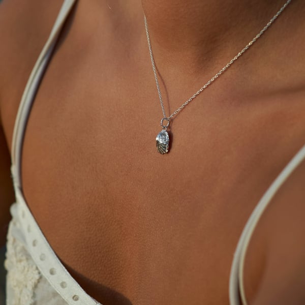 Silver Limpet Shell Necklace
