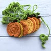 Crochet Pumpkin Garland
