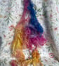 Hand Dyed BFL Fleece for Felting, Spinning & Weaving