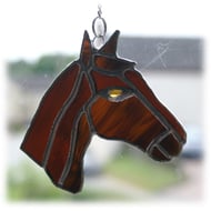 SOLD Horse Suncatcher Stained Glass Horsehead B... - Folksy