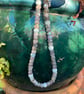 Labradorite aquamarine and silver necklace - Image 6