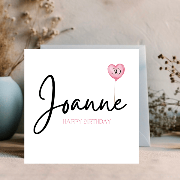 Typology Card, Name Card, Personalised Name Card, Age card, 