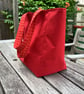 Lovely red water resistant bag, shoulder straps, reinforced base. - Image 5