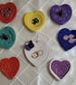 Floral embossed heart ring dish. - Image 3