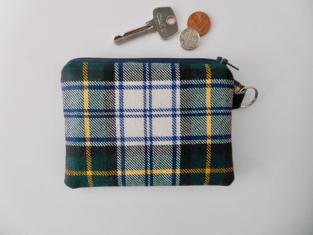 Coin purse Gordon Dress tartan 