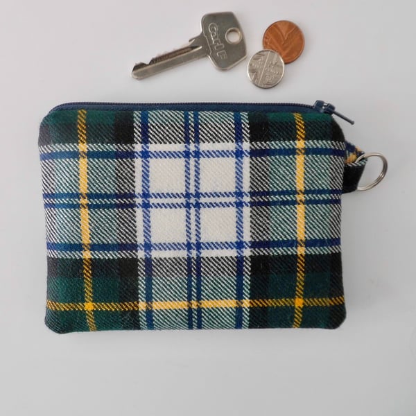 Coin purse Gordon Dress tartan 
