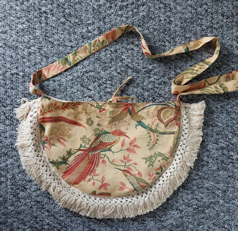 Boho style festival cross body bag 
