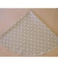 Round Tablecloth 48" Beige Polka Dot - Image 4