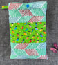 Book Sleeve, Cover, Pouch. Padded Snails and Dashes - Image 1