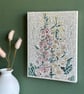 Summer Seconds - Mosaic Floral Art - Foxglove Mosaic Wall Plaque in White - Image 4