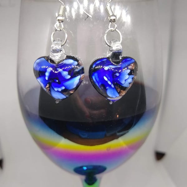 Murano Glass Flower Bead Earrings Choice of Colour