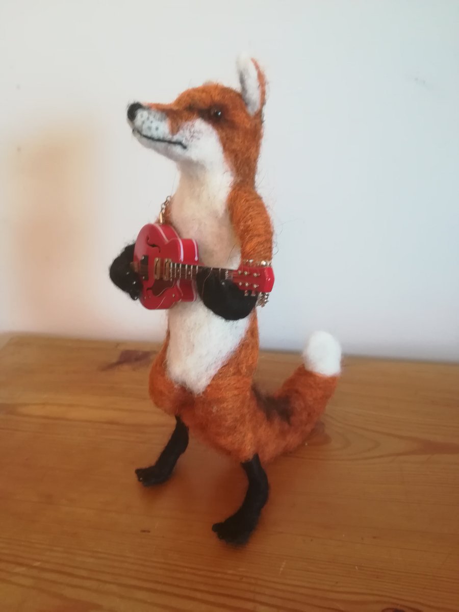 Foxy Music, guitarist music musician collectables OOAK 