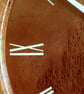 Designer made Wooden Wall Clock with a Lacewood Dial and Inlaid Mahogany Bezel - Image 4
