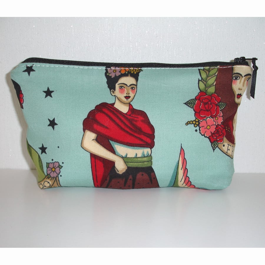 Frida Kahlo Cosmetics Bag Travel Purse