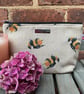Bee Pattern Zip Pouch