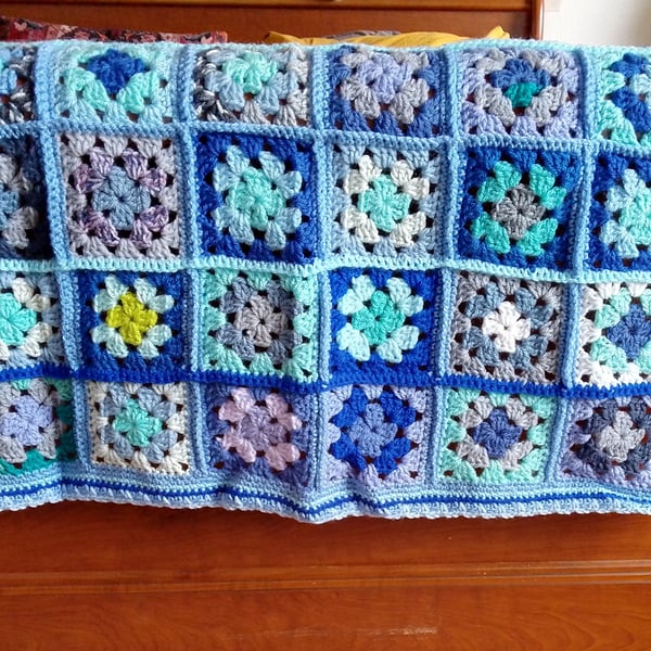 Handmade crochet baby and toddler blanket
