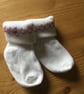 Hand Smocked Baby Socks, Purple  - Image 1