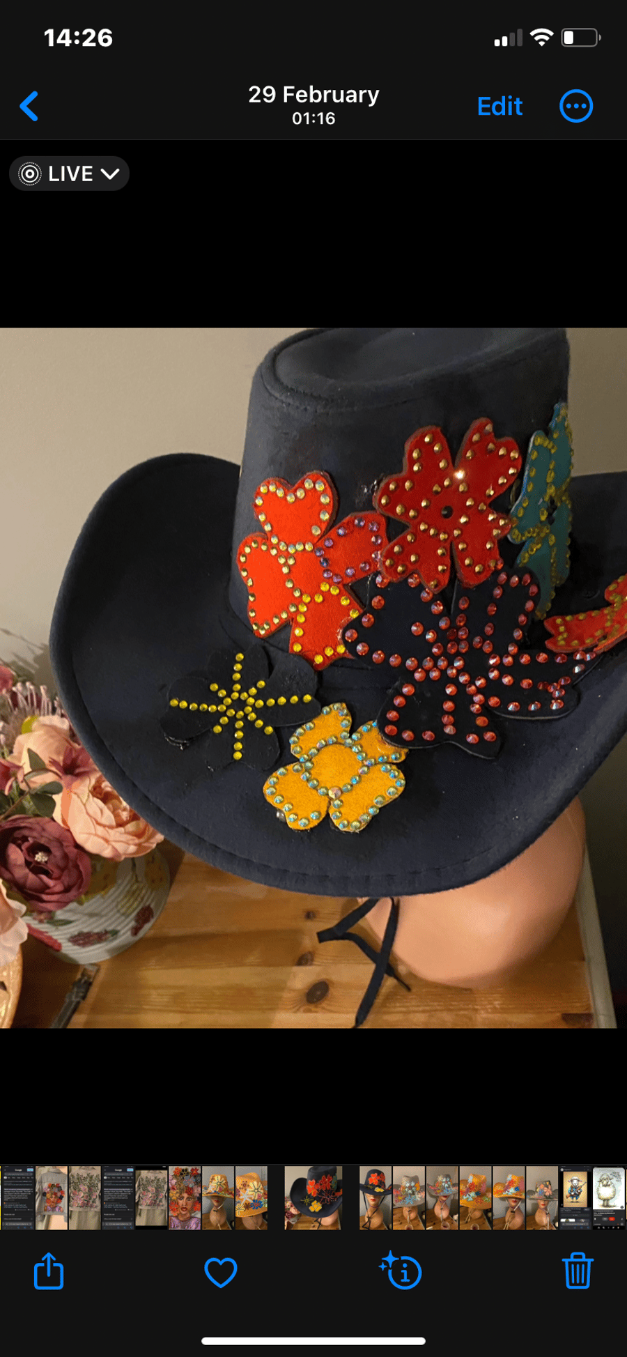 Decorated hat 