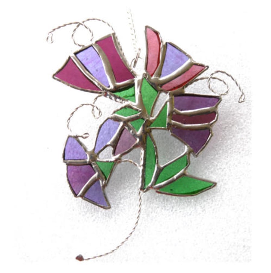 Sweet Pea Suncatcher Stained Glass Flower Sweetpea
