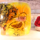 Large Sunny Owl freestanding arch panel lightcatcher