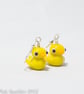 Yellow Duck Earrings