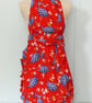 Ladies Apron, Tea Cup Theme fabric - Image 1