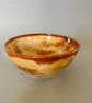 Handmade Ceramic Stoneware Bowl: Honey coloured glaze