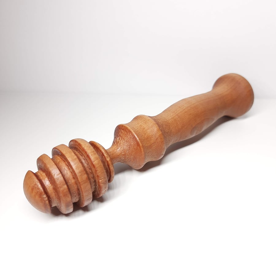 Honey Dipper Drizzler - Pear wood - Handmade Woodturned (FREE DELIVERY)