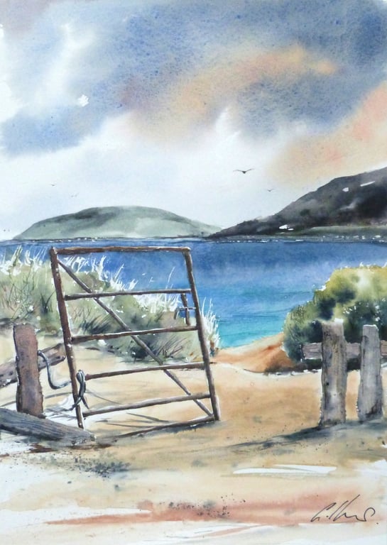 The Gate at Vatersay Beach