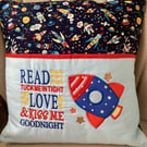 Space Ship Cushion Cover ( cushion pad NOT included 