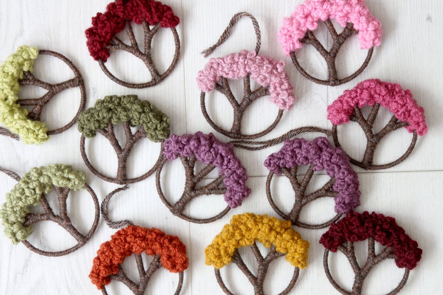 Tree of Life Fibre Tree Ornaments