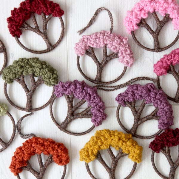 Tree of Life Fibre Tree Ornaments
