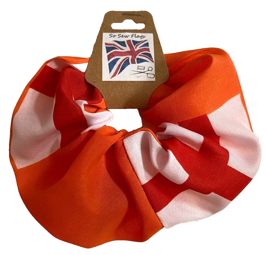 Orange Order Boyne Flag Hair Scrunchie Scrunchies Accessory Band Elastic