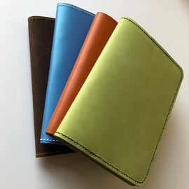 Leather covered notebook