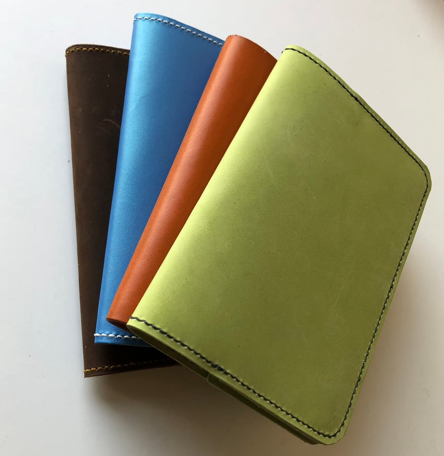 Leather covered notebook