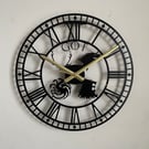 Steel Skeleton Clock Game of Thrones Inspired Fan art Home Decor Wall Clock Perf