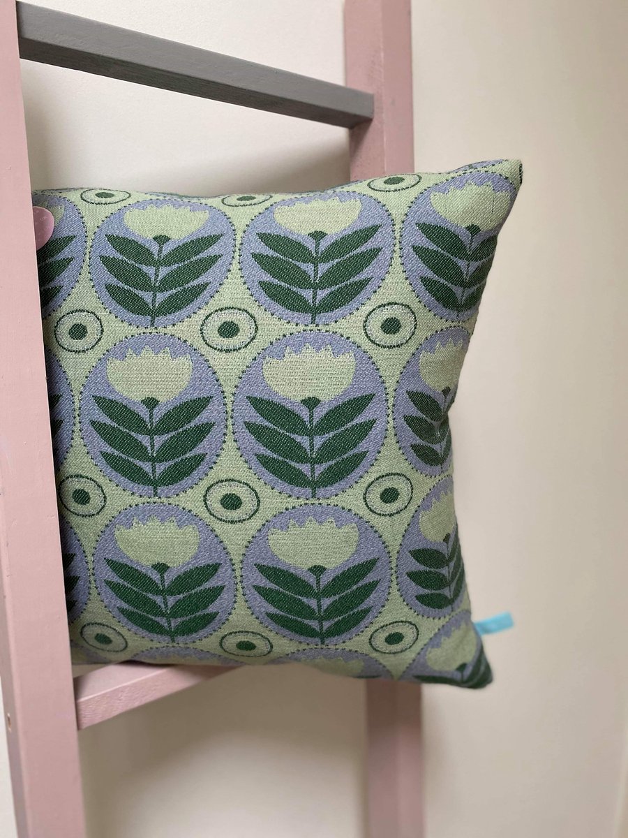 Woven Flora Design Cushion