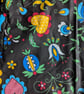 Vintage Folk Art Floral Tea Towel - Dish Cloth - Bright & Cheerful - Image 2