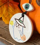 Ceramic cute ghost decoration with eyeball bead - Image 2