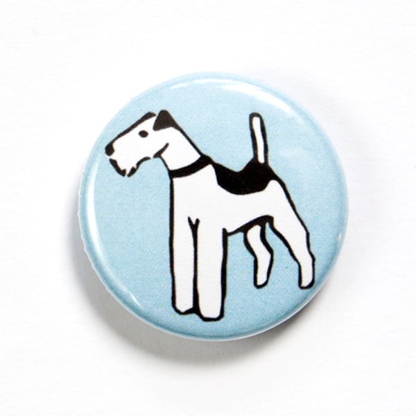 Fox Terrier Dog Badge