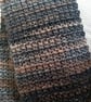 Crocheted scarf - golden hues scarf 