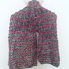 Wide loose knit multi-colour scarf - UK Free Post