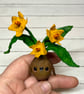 Spun Cotton Miniature Daffodil Bulb Doll - Image 9