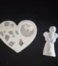 Handmade Angel Heart Ornament - Silver Foil Minimalist Decor & Gift  - Image 6