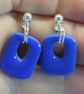 Small Rectangle Drop Earrings - Image 4