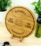 Weight Plate Chopping Board - Solid Oak - Gym Lover Gift, Hand Made UK - Image 2