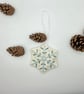 Embroidered snowflake decoration - Image 4