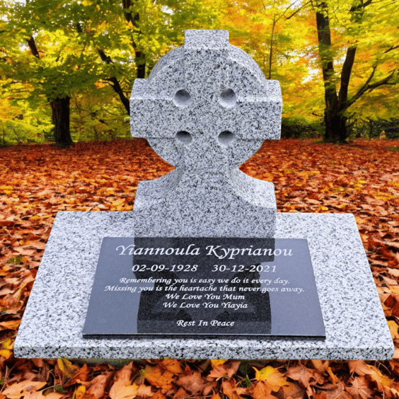 Flat gravestone Granite Cemetery Headstone Personalised Grave Plaque stone